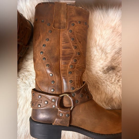 Lotus leather cowboy boots - Picture 2 of 15